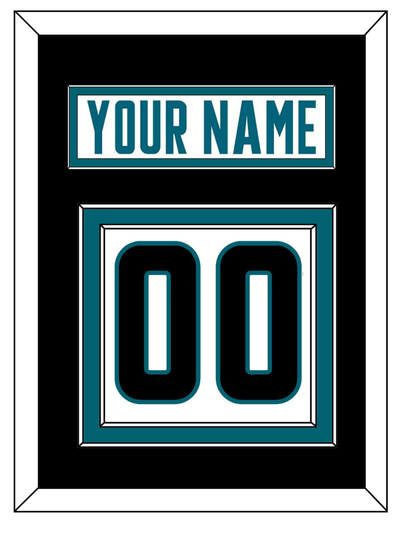 San Jose Nameplate & Number (Back) - Road White - Signature Tier 3