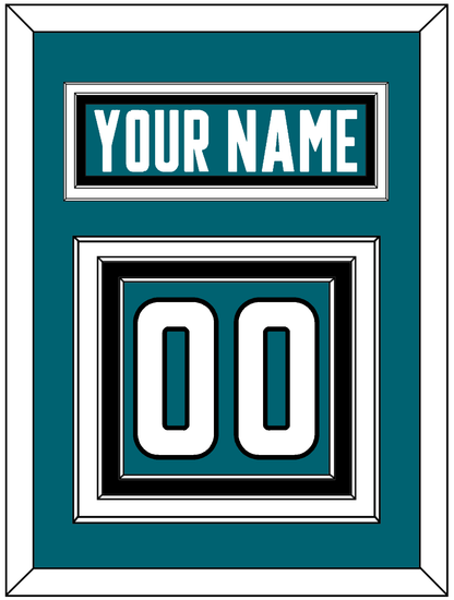 San Jose Nameplate & Number (Back) - Home Teal - Premier Tier 2