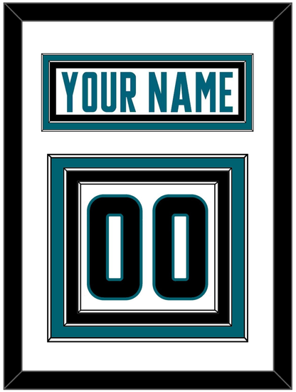 San Jose Nameplate & Number (Back) - Road White - Premier Tier 1