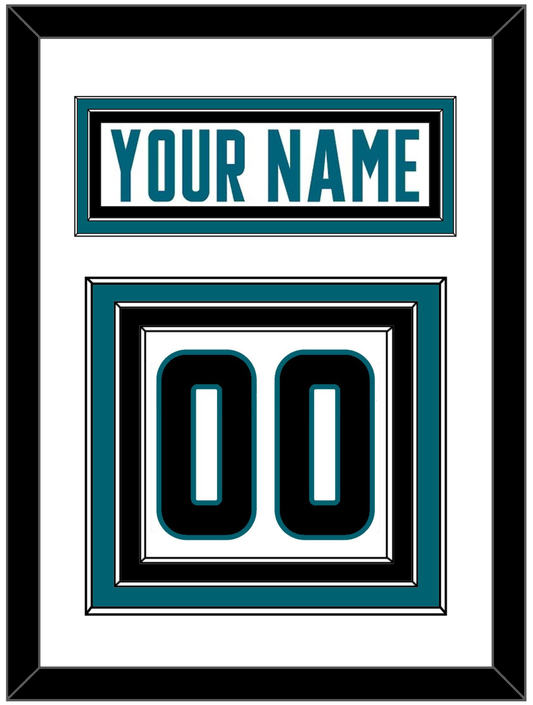 San Jose Nameplate & Number (Back) - Road White - Premier Tier 1