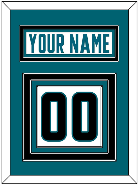 San Jose Nameplate & Number (Back) - Road White - Premier Tier 2