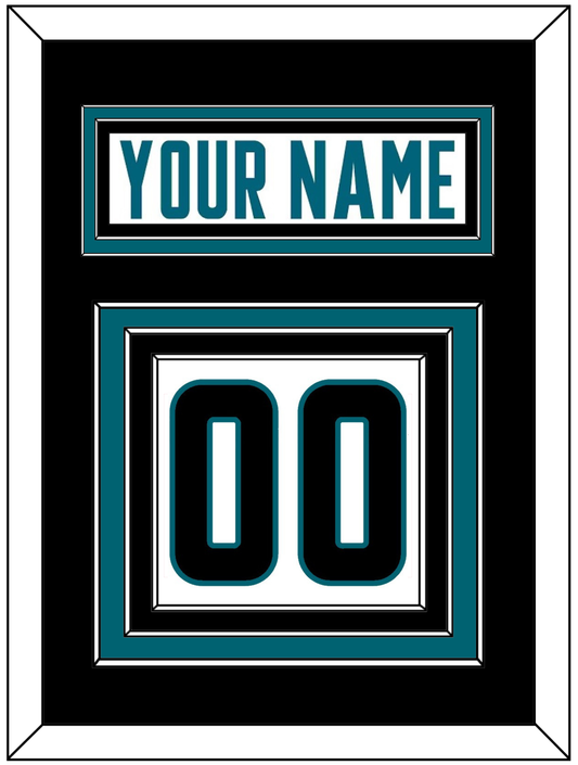 San Jose Nameplate & Number (Back) - Road White - Premier Tier 3