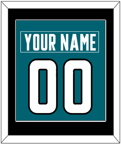 San Jose Nameplate & Number (Back) Combined - Home Teal - Essential Tier 2