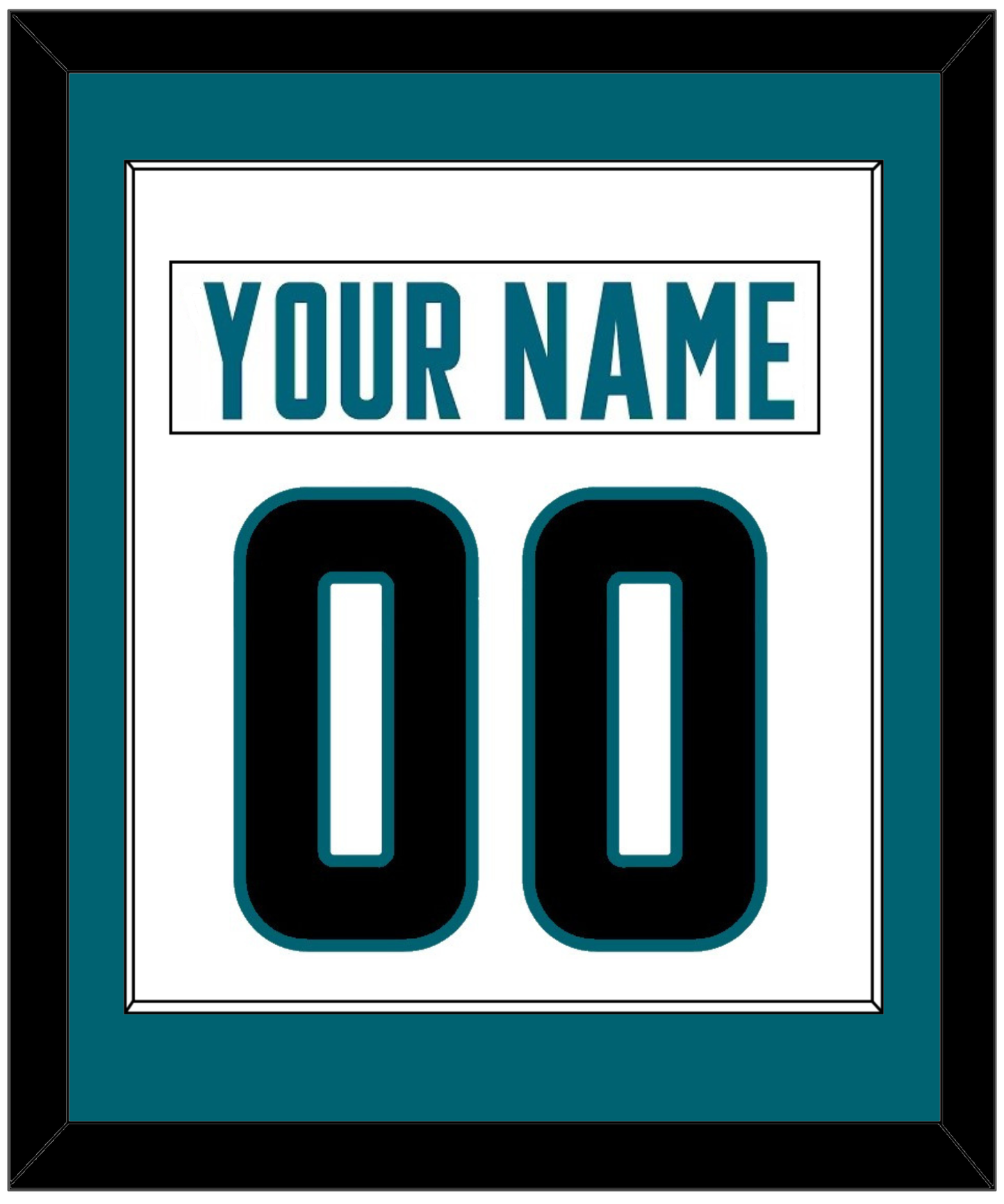 San Jose Nameplate & Number (Back) Combined - Road White - Essential Tier 1