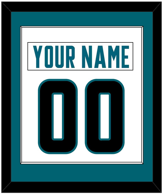 San Jose Nameplate & Number (Back) Combined - Road White - Essential Tier 1