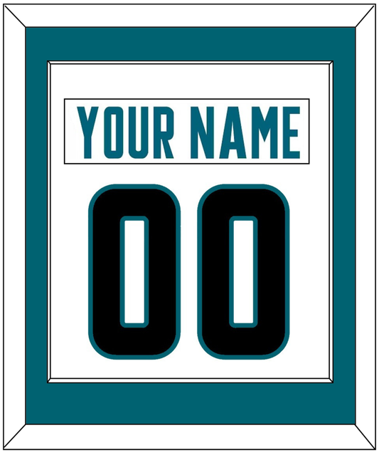 San Jose Nameplate & Number (Back) Combined - Road White - Essential Tier 1
