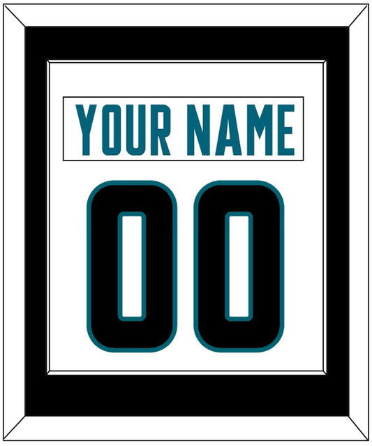San Jose Nameplate & Number (Back) Combined - Road White - Essential Tier 2