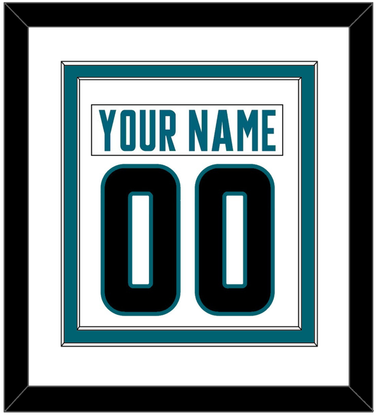 San Jose Nameplate & Number (Back) Combined - Road White - Signature Tier 1