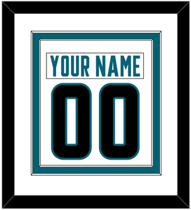 San Jose Nameplate & Number (Back) Combined - Road White - Double Mat 1