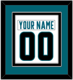 San Jose Nameplate & Number (Back) Combined - Road White - Double Mat 2