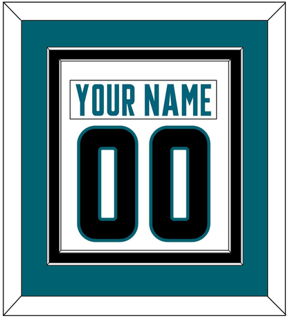 San Jose Nameplate & Number (Back) Combined - Road White - Signature Tier 2
