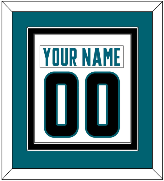 San Jose Nameplate & Number (Back) Combined - Road White - Signature Tier 2
