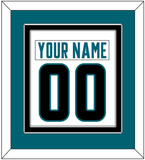 San Jose Nameplate & Number (Back) Combined - Road White - Double Mat 2