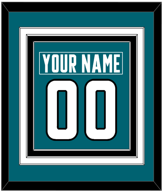 San Jose Nameplate & Number (Back) Combined - Home Teal - Premier Tier 2