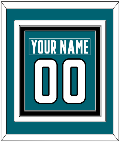 San Jose Nameplate & Number (Back) Combined - Home Teal - Premier Tier 2