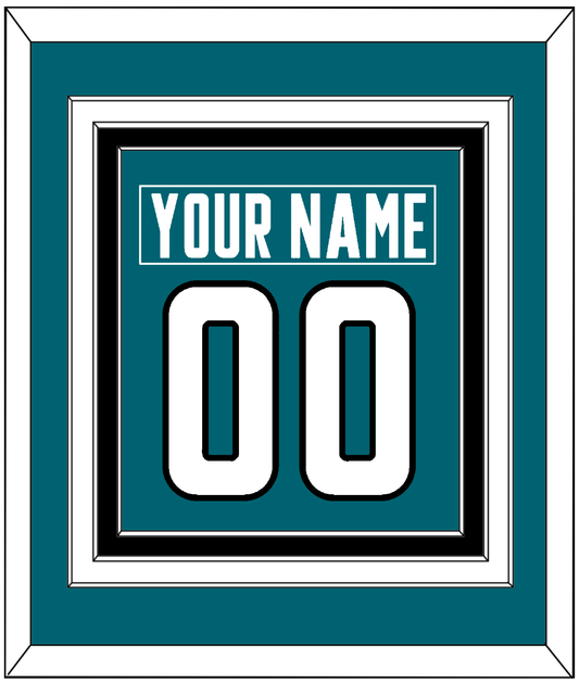 San Jose Nameplate & Number (Back) Combined - Home Teal - Premier Tier 2