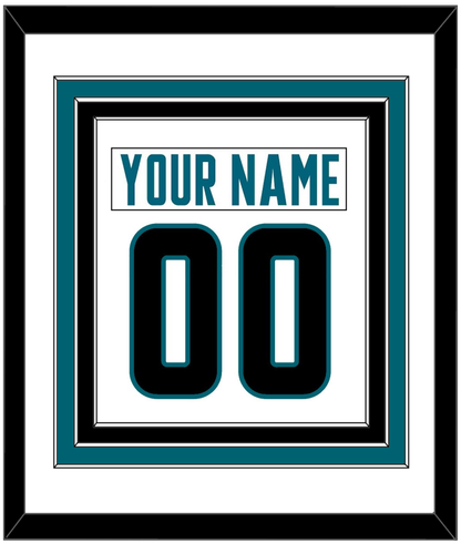 San Jose Nameplate & Number (Back) Combined - Road White - Premier Tier 1