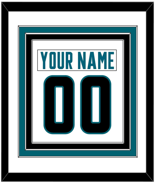 San Jose Nameplate & Number (Back) Combined - Road White - Premier Tier 1