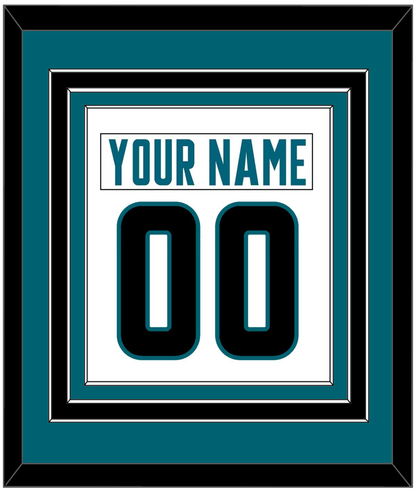 San Jose Nameplate & Number (Back) Combined - Road White - Premier Tier 2