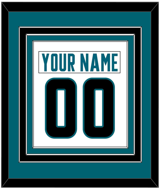 San Jose Nameplate & Number (Back) Combined - Road White - Premier Tier 2