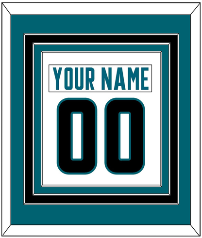 San Jose Nameplate & Number (Back) Combined - Road White - Premier Tier 2