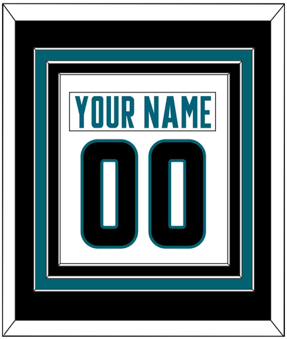 San Jose Nameplate & Number (Back) Combined - Road White - Premier Tier 3