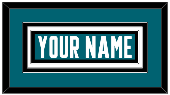 San Jose Nameplate - Home Teal - Triple Mat 1