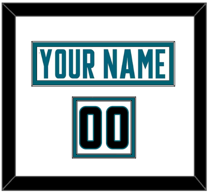 San Jose Nameplate & Number (Shoulder) - Road White - Signature Tier 1