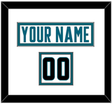 San Jose Nameplate & Number (Shoulder) - Road White - Double Mat 1