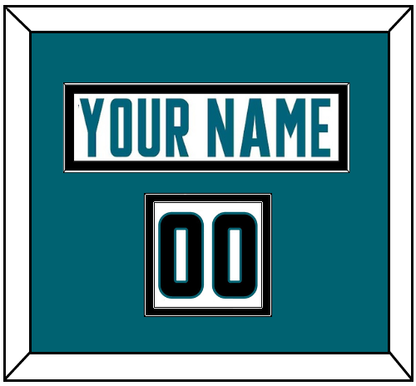 San Jose Nameplate & Number (Shoulder) - Road White - Signature Tier 2