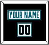 San Jose Nameplate & Number (Shoulder) - Road White - Double Mat 3