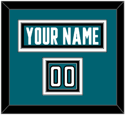 San Jose Nameplate & Number (Shoulder) - Home Teal - Premier Tier 2