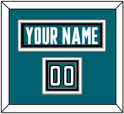 San Jose Nameplate & Number (Shoulder) - Home Teal - Premier Tier 2