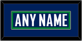 Vancouver Nameplate - Home Blue - Single Mat 2