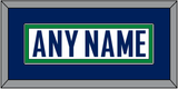 Vancouver Nameplate - Road White - Single Mat 1