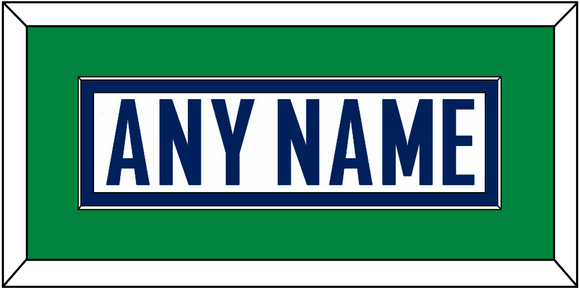 Vancouver Nameplate - Road White - Single Mat 2