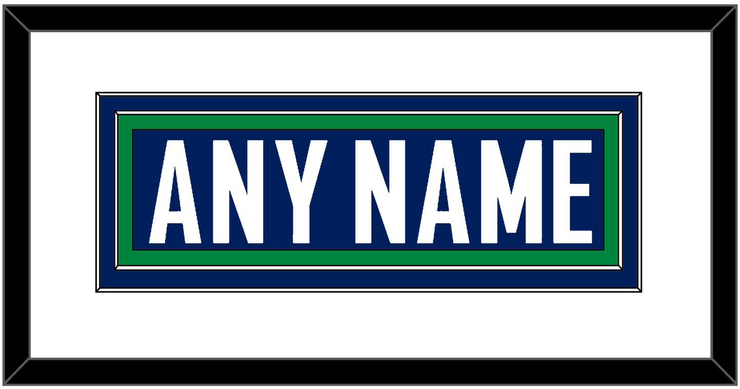 Vancouver Nameplate - Home Blue - Signature Tier 1