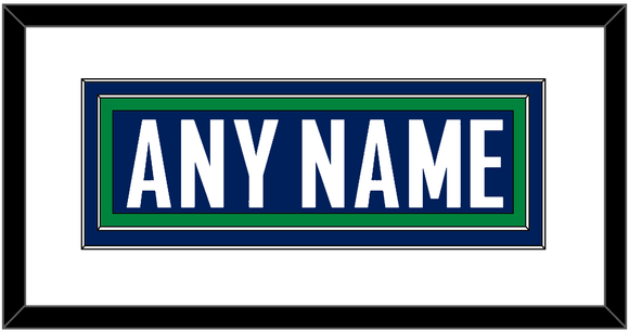 Vancouver Nameplate - Home Blue - Double Mat 1