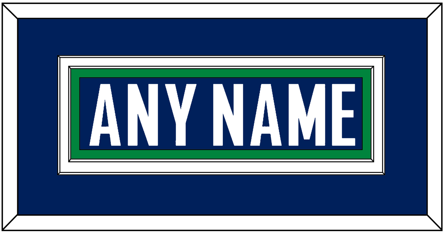 Vancouver Nameplate - Home Blue - Signature Tier 3