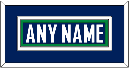 Vancouver Nameplate - Home Blue - Signature Tier 3