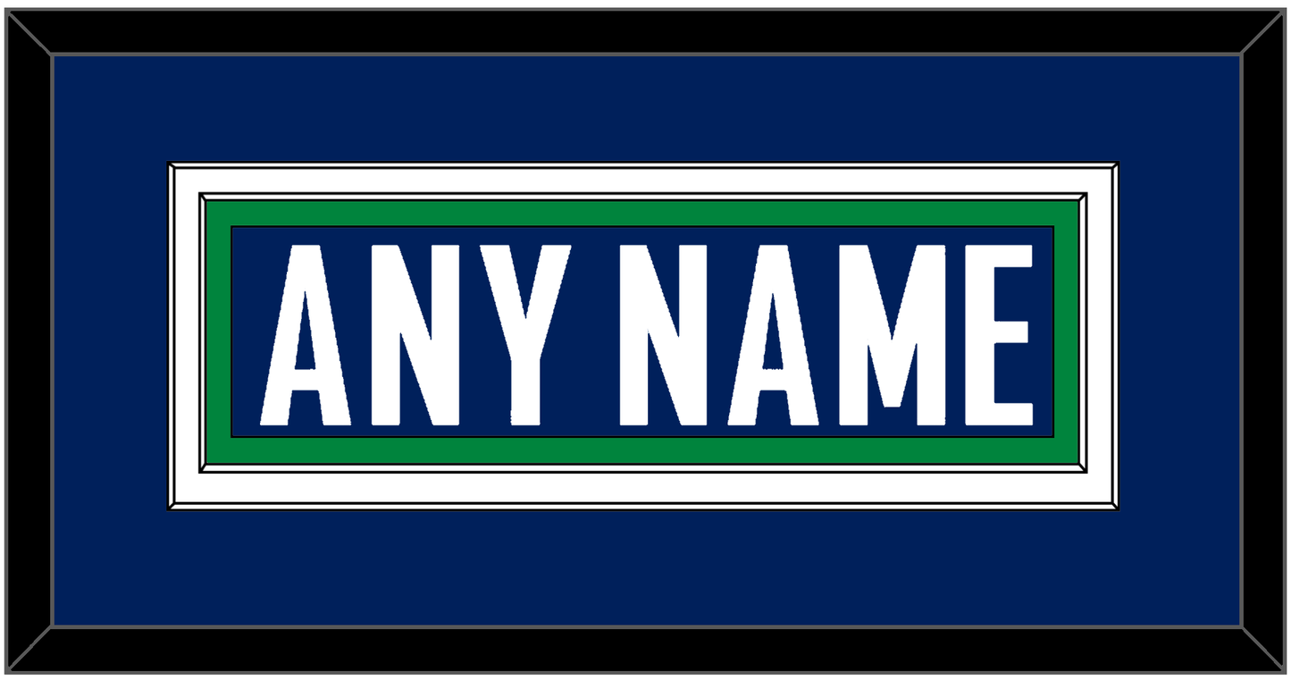 Vancouver Nameplate - Home Blue - Signature Tier 3