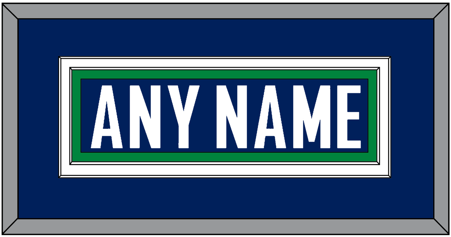 Vancouver Nameplate - Home Blue - Signature Tier 3
