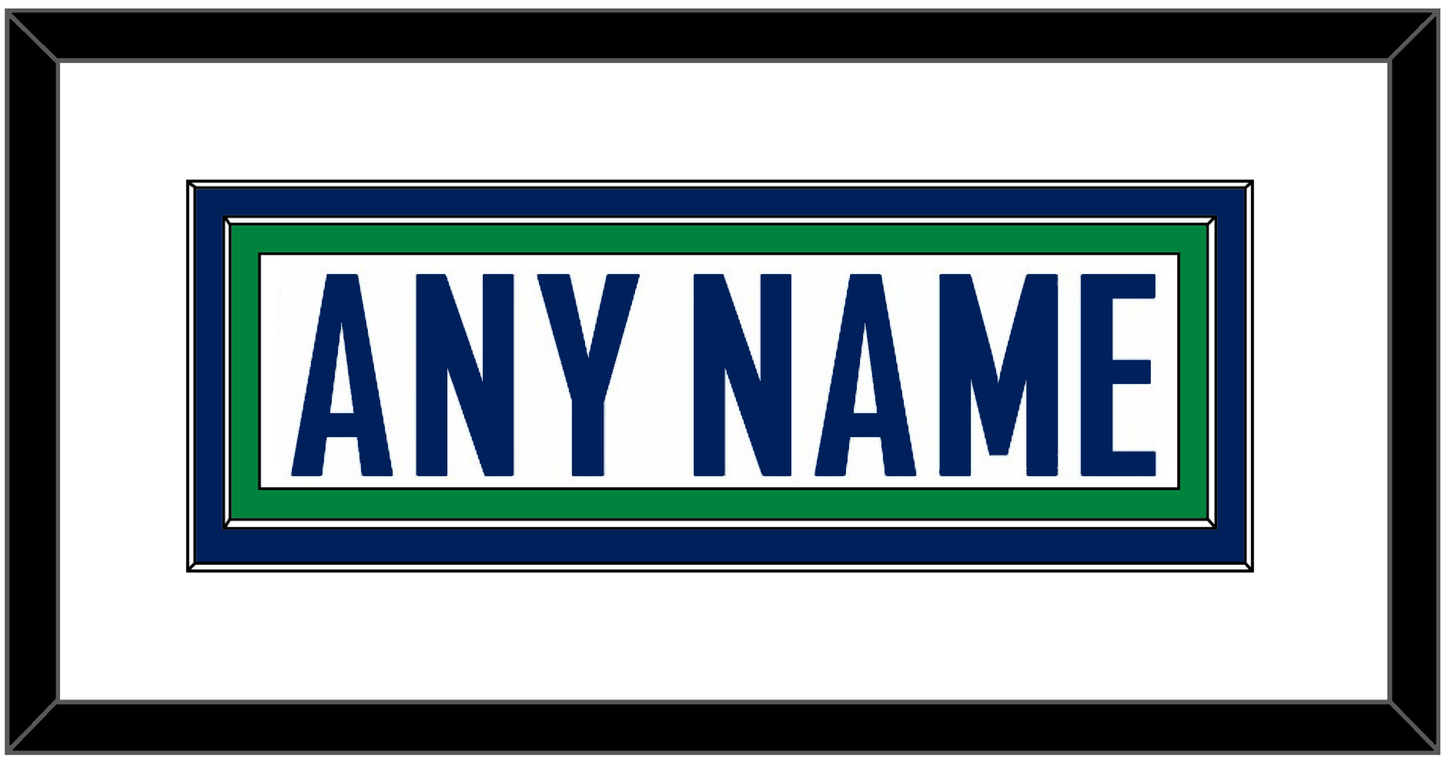 Vancouver Nameplate - Road White - Signature Tier 1