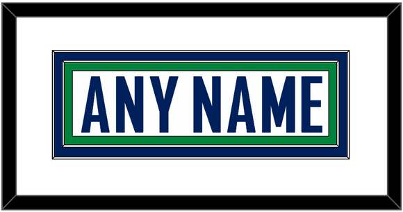 Vancouver Nameplate - Road White - Double Mat 1