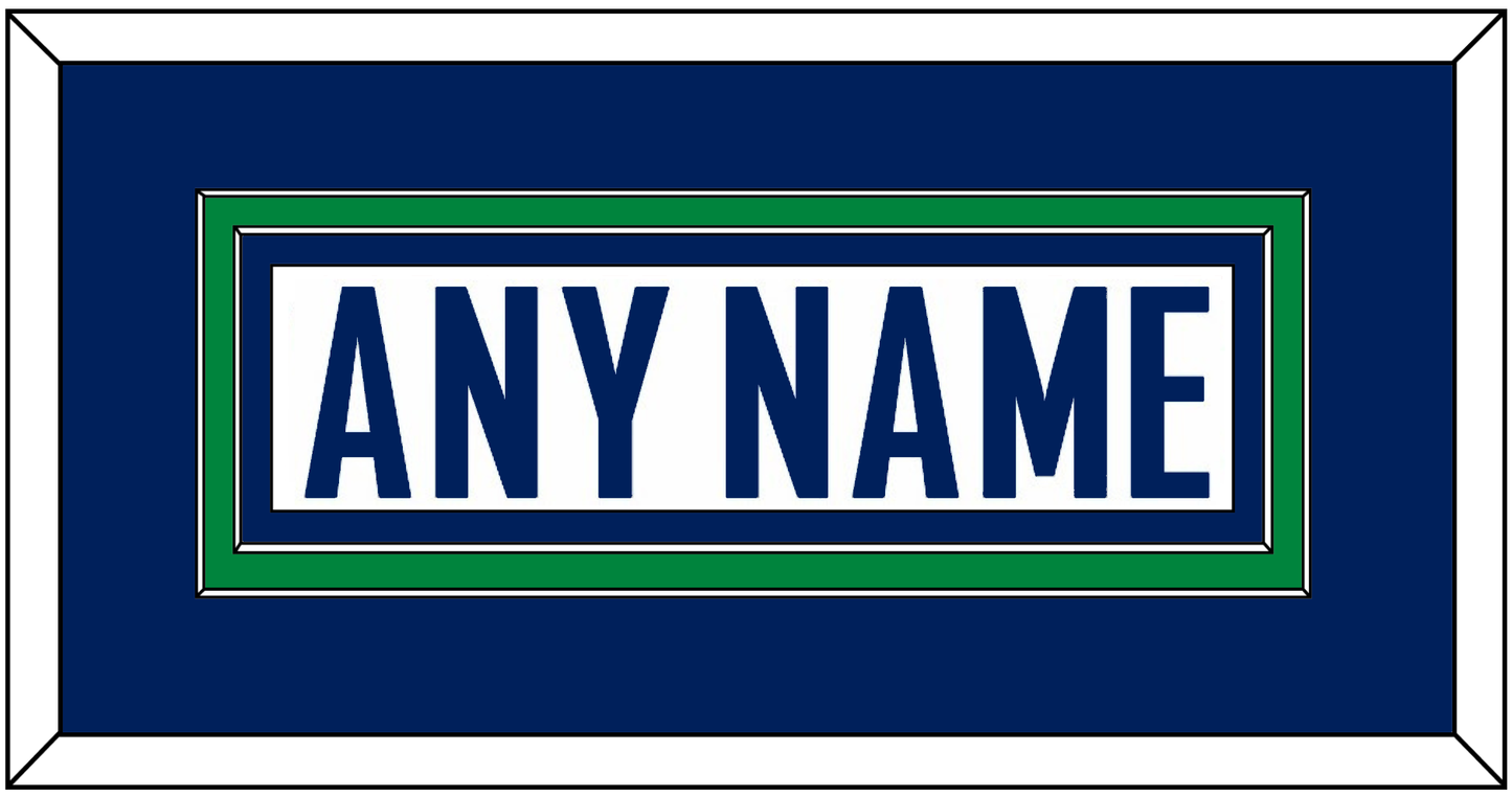 Vancouver Nameplate - Road White - Signature Tier 2