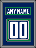 Vancouver Nameplate & Number (Back) - Home Blue - Double Mat 2