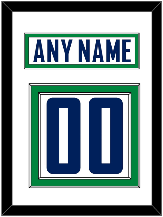 Vancouver Nameplate & Number (Back) - Road White - Signature Tier 1
