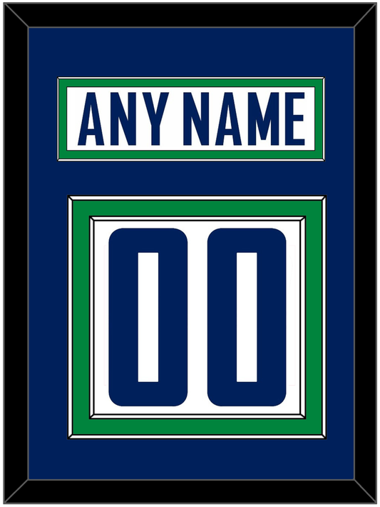 Vancouver Nameplate & Number (Back) - Road White - Signature Tier 2