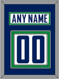 Vancouver Nameplate & Number (Back) - Road White - Double Mat 2