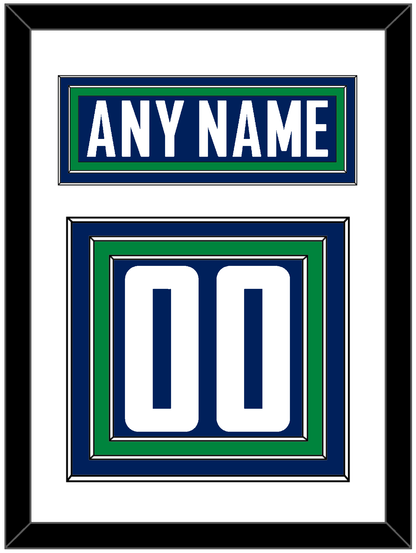 Vancouver Nameplate & Number (Back) - Home Blue - Premier Tier 1